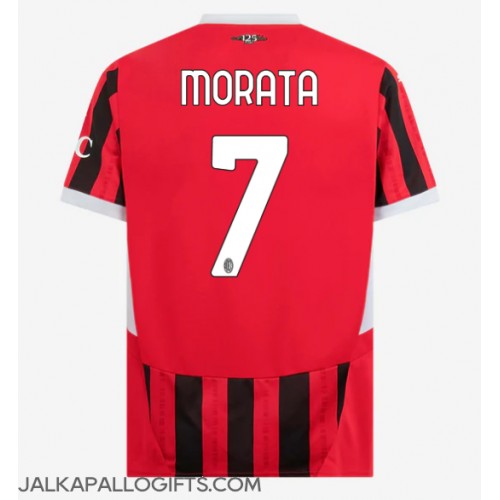 AC Milan Alvaro Morata #7 Kotipaita 2024-25 Lyhythihainen